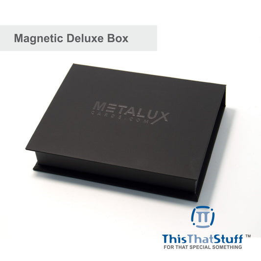 Bulk Order - Deluxe Magnetic Boxes Card Holder – Holds our high end Metal Cards – For Custom Printing