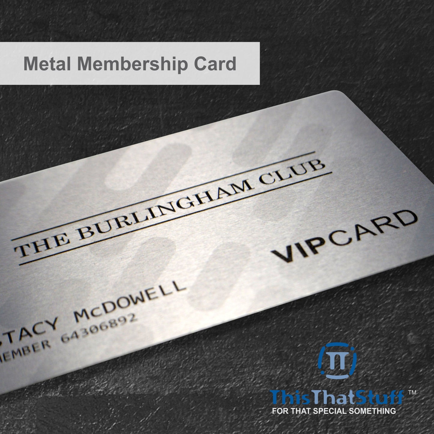 Custom Printed AluSeries Metal Cards | Credit Card Sized | Aluminum for Membership Cards, Business Cards and Invitations