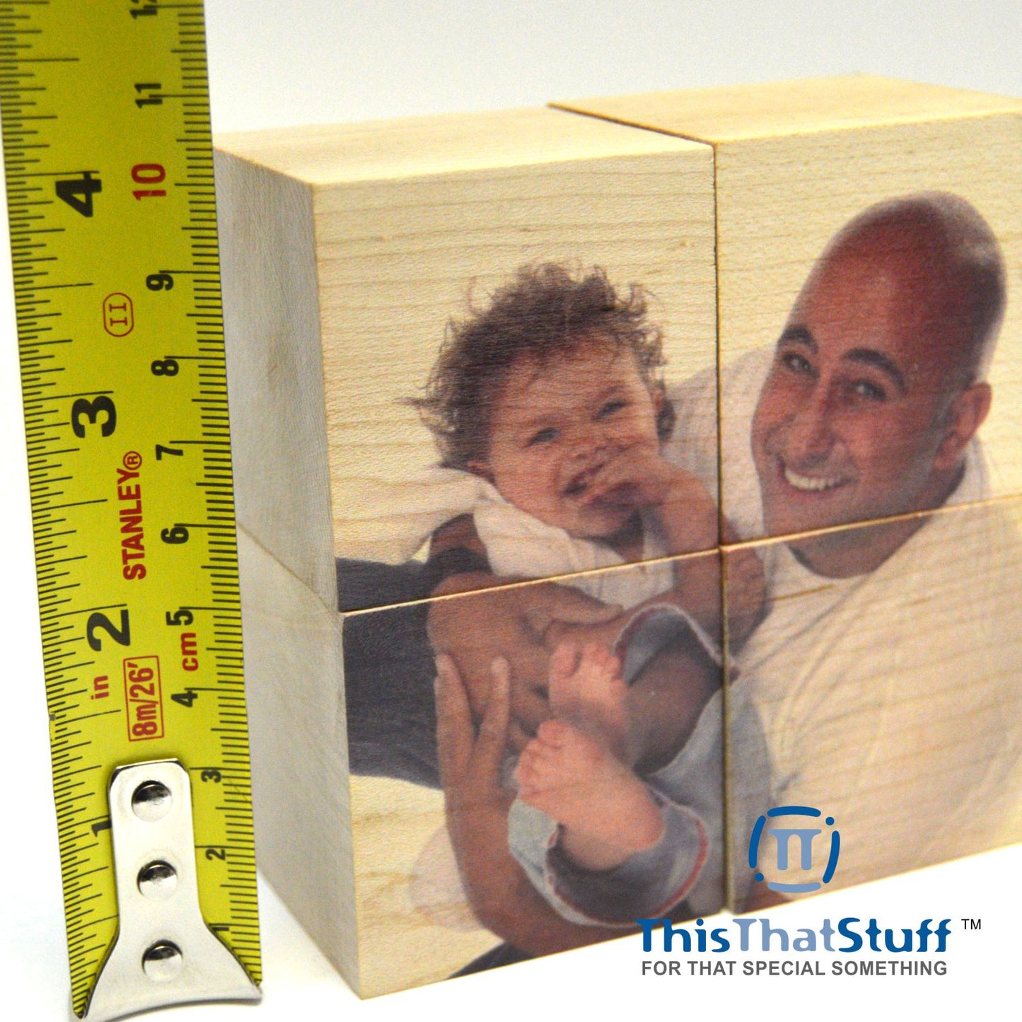 Custom Puzzle printed directly on Wood Cubes with your choice of image | Amazing Original Custom Made Gift