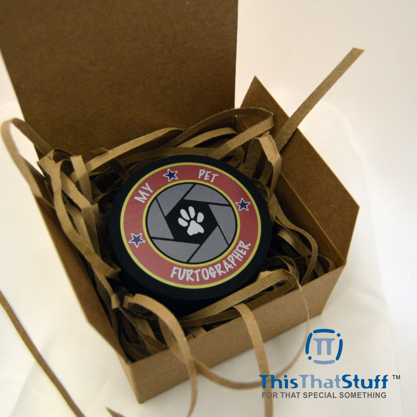 Corporate Custom Designed Hockey Puck | Printed on an Official Weight and Size Regulated Puck