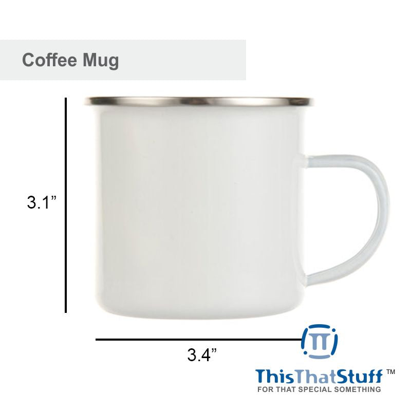 Custom Printed Metal Enamel Coffee Mug | Cottage Designs