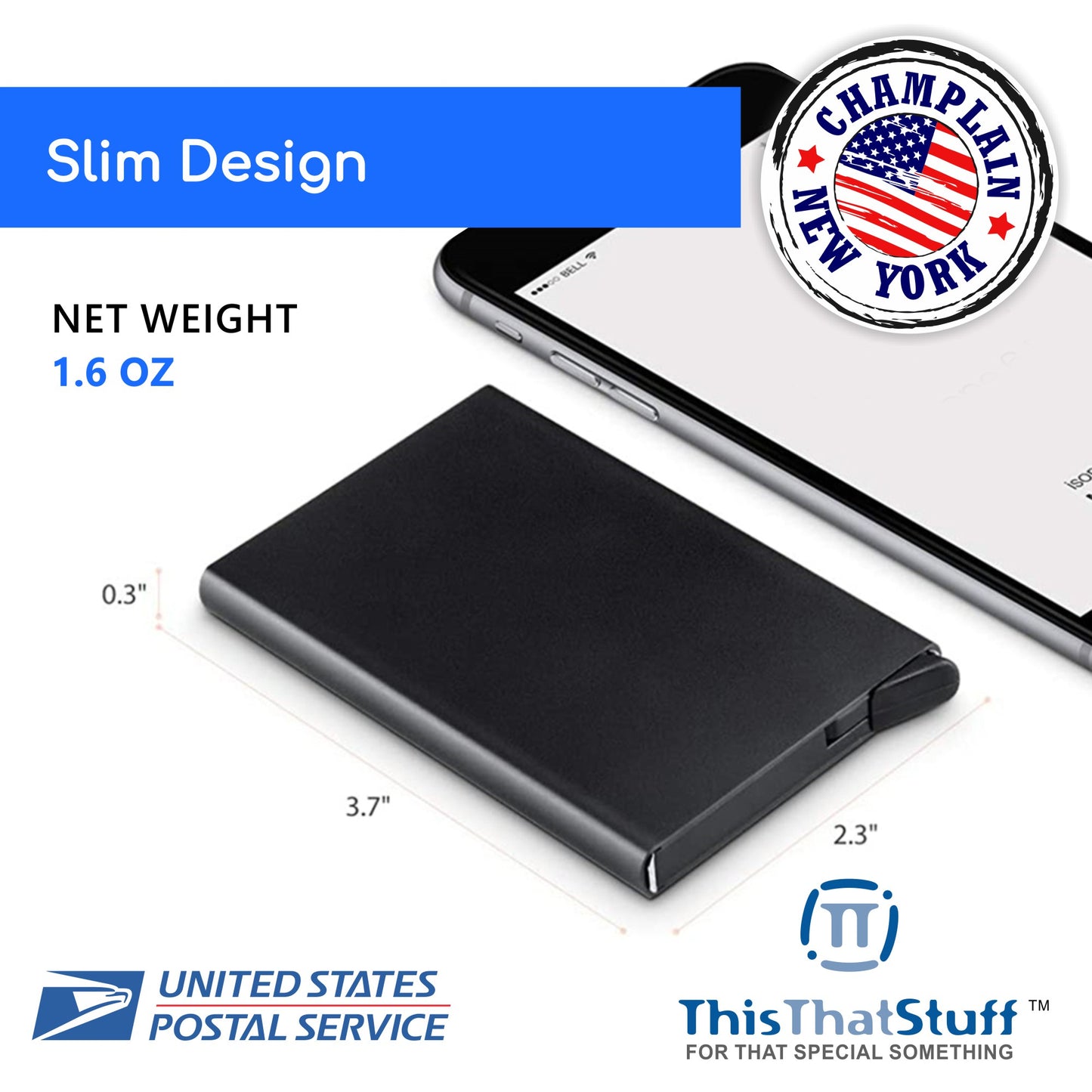 Pop-up Wallet - Aluminum | RFID Secure - Custom Engraved with any Design