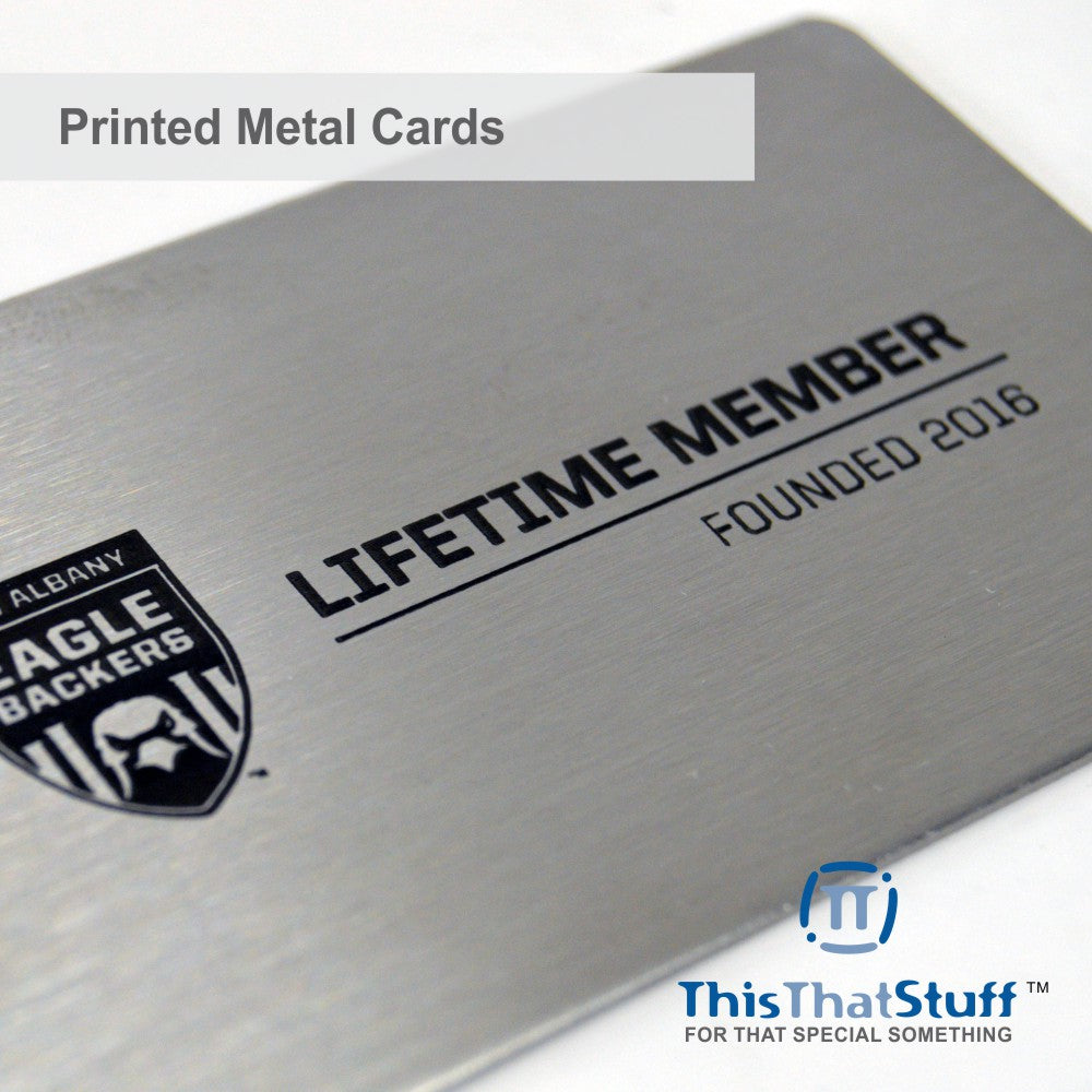 Stainless Steel Business Cards - Membership or VIP Metal Cards for any Luxury event - Quick & Easy to order with fast turnaround