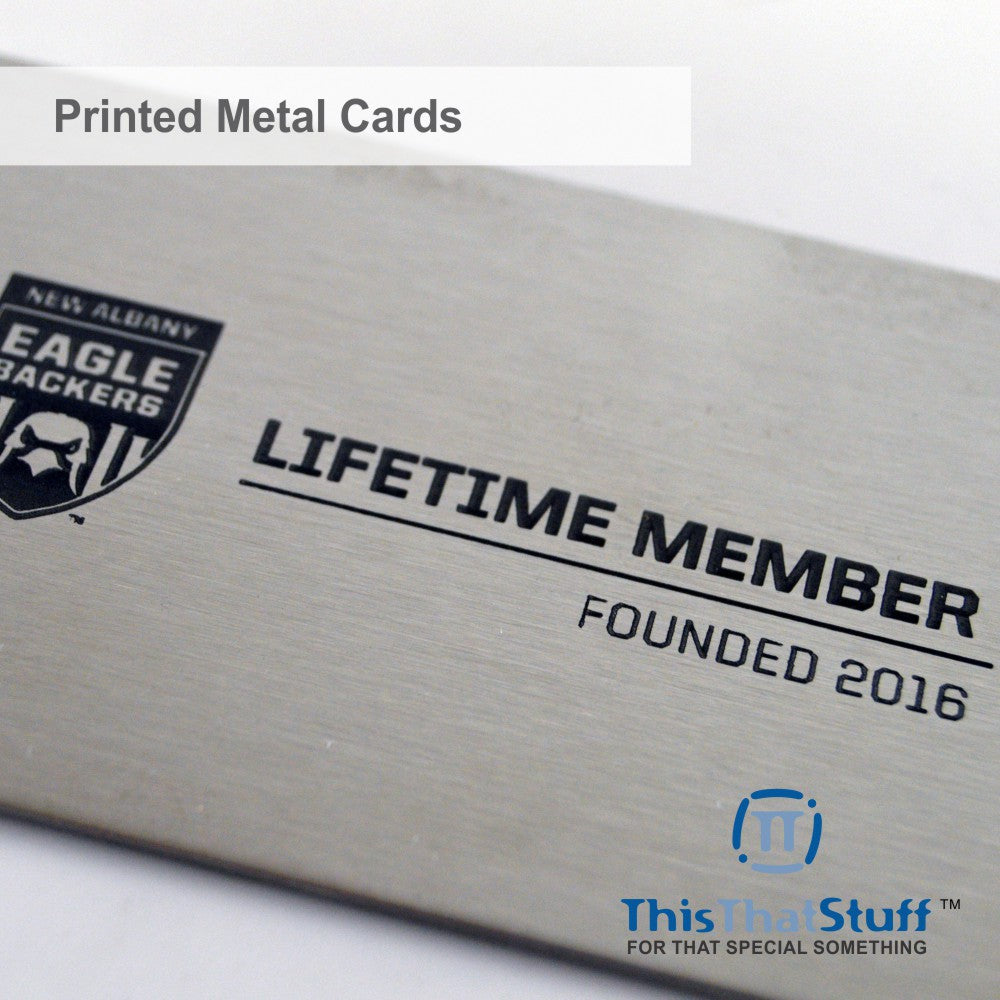 Stainless Steel Business Cards - Membership or VIP Metal Cards for any Luxury event - Quick & Easy to order with fast turnaround