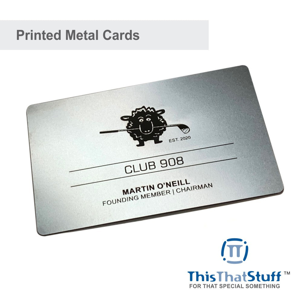 Stainless Steel Business Cards - Membership or VIP Metal Cards for any Luxury event - Quick & Easy to order with fast turnaround