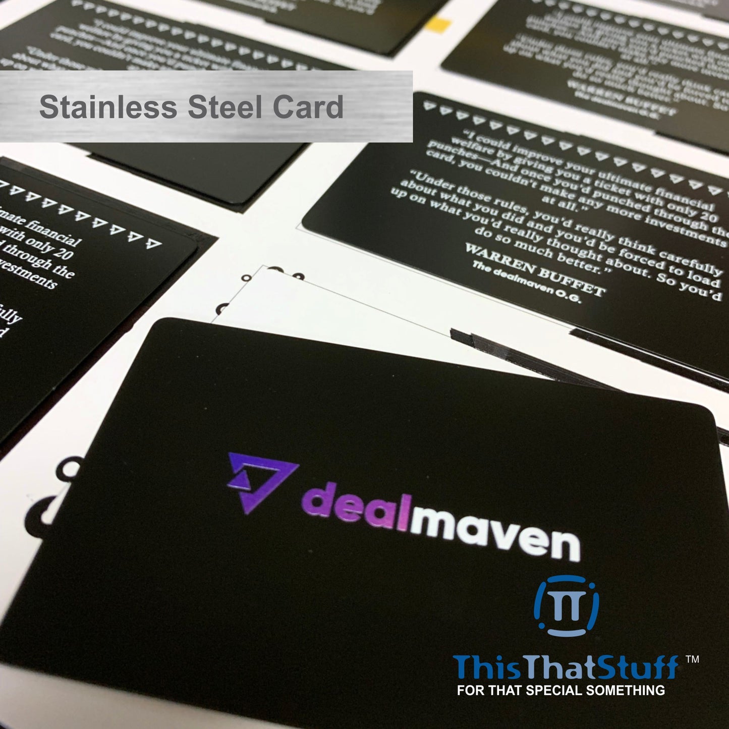 Quality Heavy Stainless Steel Business Cards - Membership - VIP Metal Cards for any event - Inhouse Graphic department