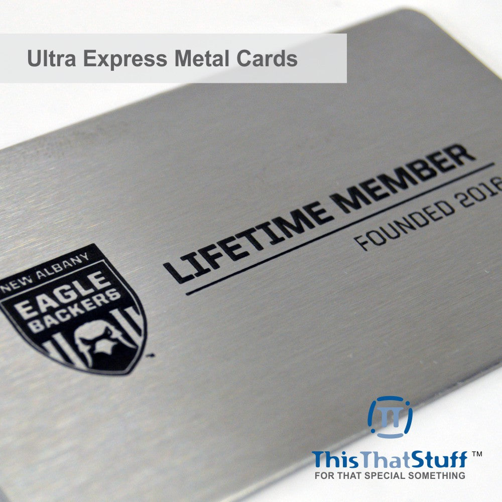 Deluxe Stainless Steel Perma-Etch Metalux Series | Membership Cards | Engraved Business Cards | VIP Cards | Gift Cards | Special Events