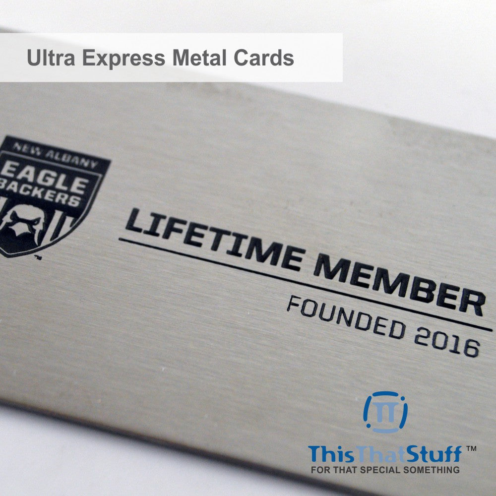 Deluxe Stainless Steel Perma-Etch Metalux Series | Membership Cards | Engraved Business Cards | VIP Cards | Gift Cards | Special Events