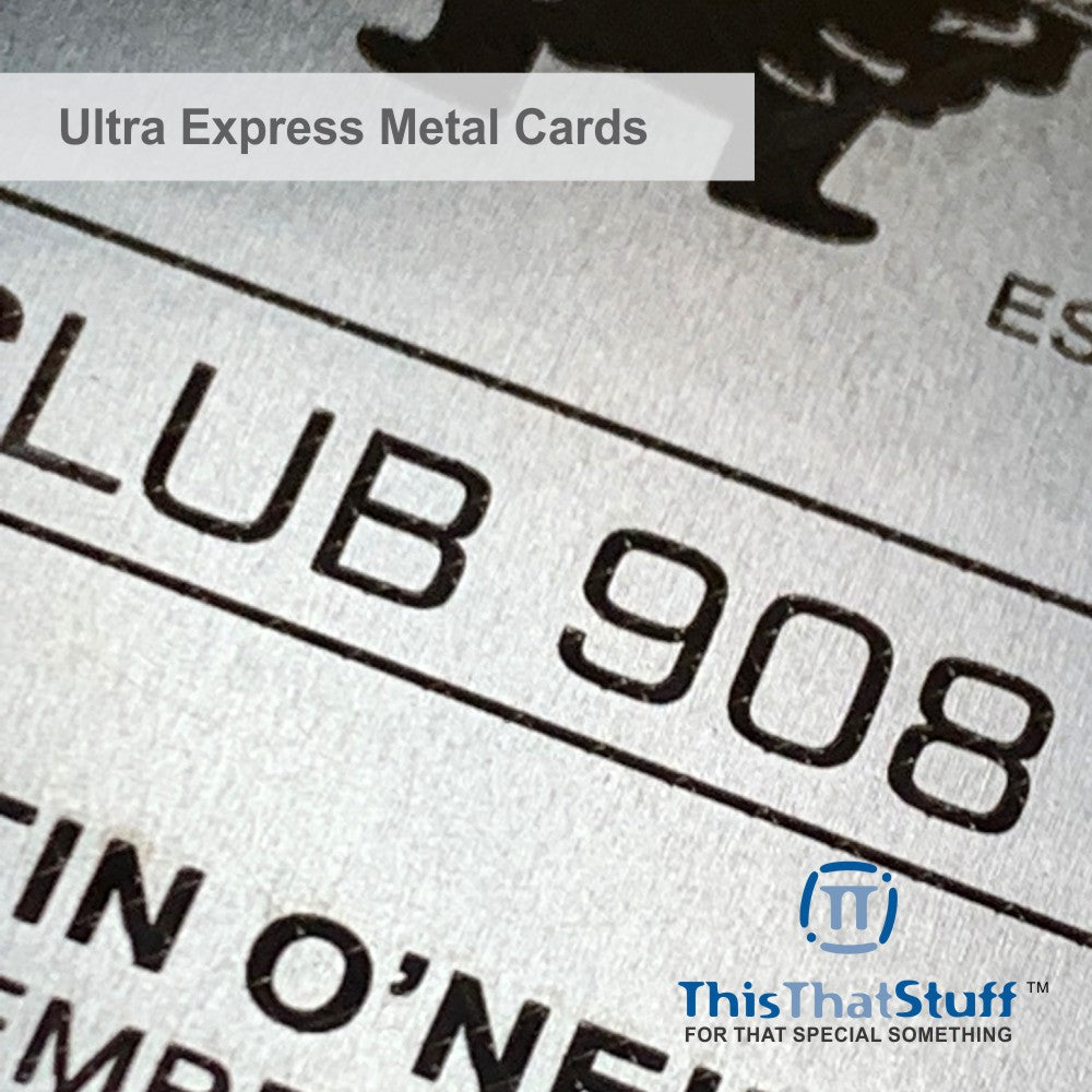 Deluxe Stainless Steel Perma-Etch Metalux Series | Membership Cards | Engraved Business Cards | VIP Cards | Gift Cards | Special Events