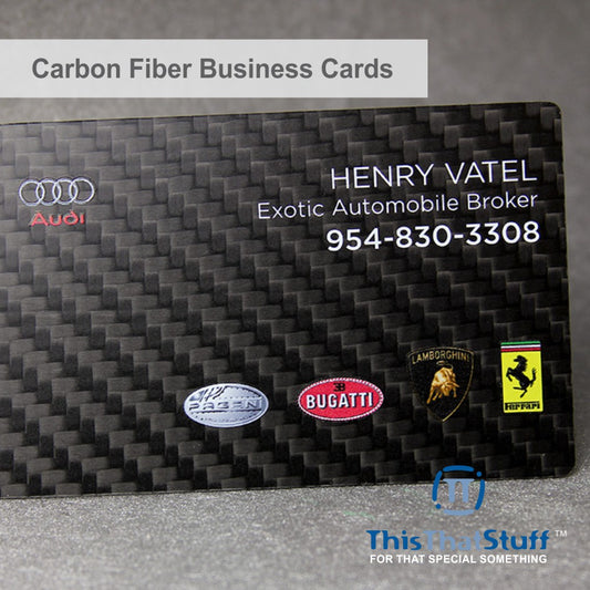Metalux Carbon Fiber Business Cards | Membership Cards | VIP Cards | Gift Cards | Special Events