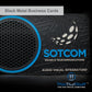 Metalux Black Metal Business Cards | Membership Cards | VIP Cards | Gift Cards | Special Events