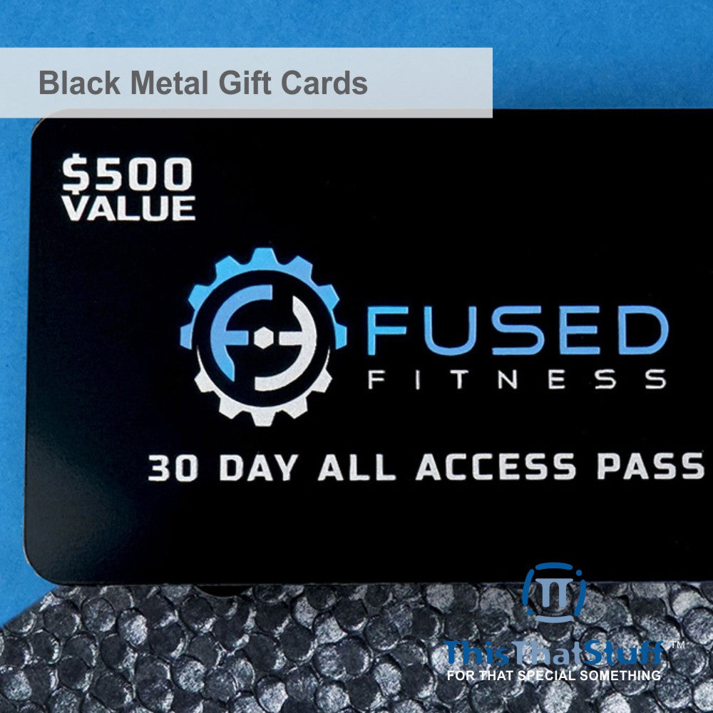 Metalux Black Metal Business Cards | Membership Cards | VIP Cards | Gift Cards | Special Events