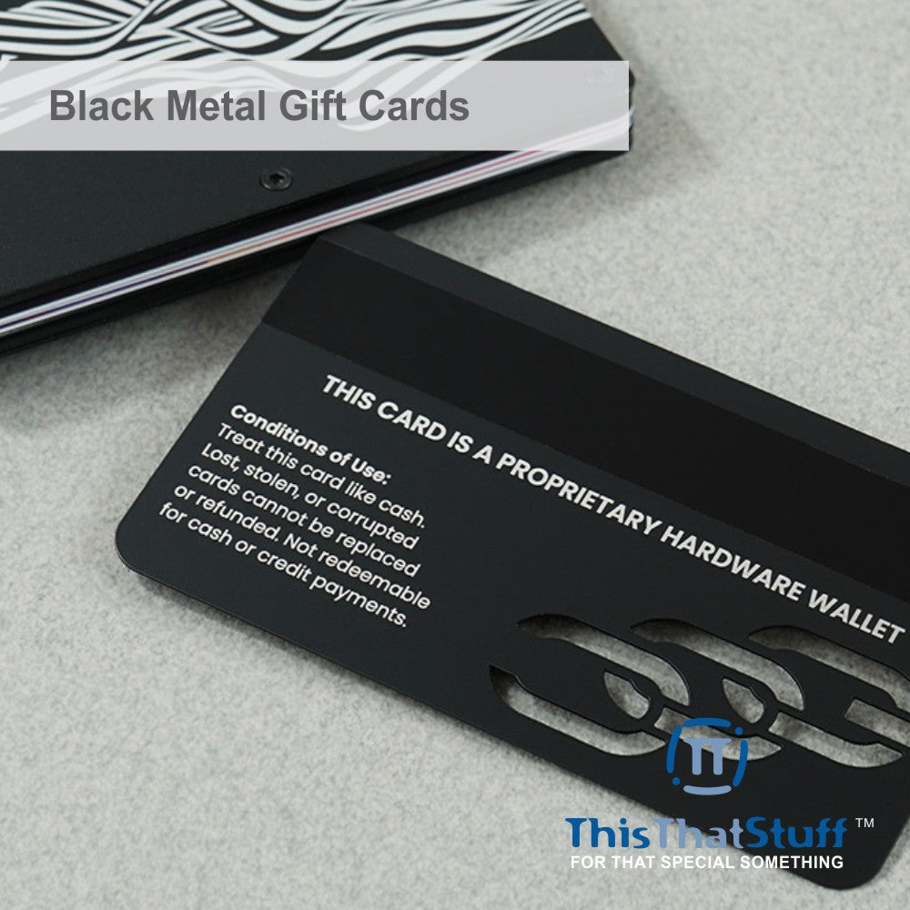 Metalux Black Metal Business Cards | Membership Cards | VIP Cards | Gift Cards | Special Events