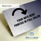 Custom Printed AluSeries | Metal Business Cards | Credit Card Sized | For Membership Cards, Business Cards and Invitations