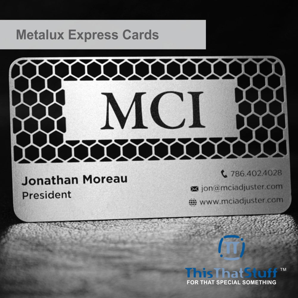 Metalux Express Metal Business Cards | Membership Cards | VIP Cards | Gift Cards | Special Events | Production 10 Business Days