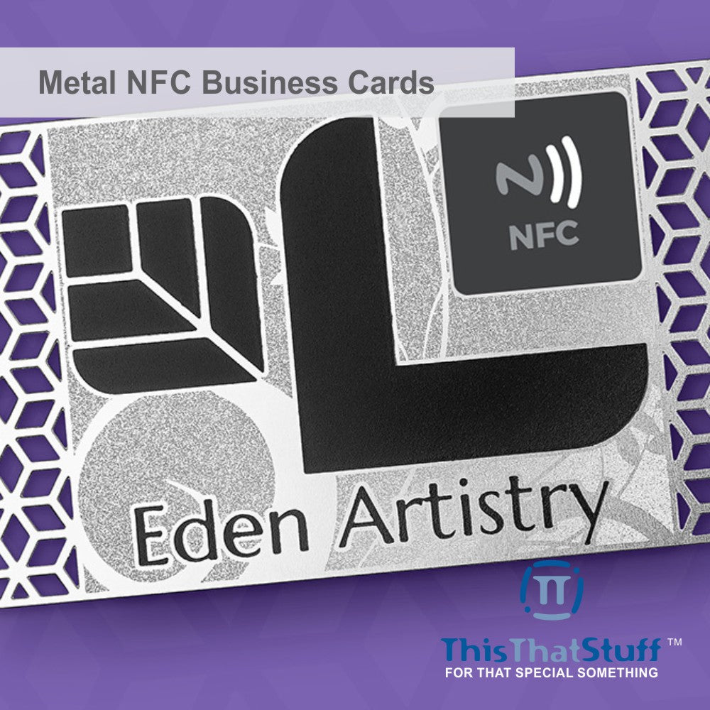 Metalux NFC Metal Business Cards | Multi Color Print | For Membership Cards, Business Cards and Invitations
