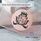 Metalux Rose Gold Metal Business Cards | Membership Cards | VIP Cards | Gift Cards | Special Events